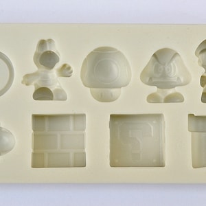 MOLDE CON TEMÁTICA DE JUEGOS, Molde para fondant, Molde de silicona para decoración de tartas, Molde para chocolate, Molde novedoso, Molde para gamer, Molde para tortuga, Molde de los 90, Novedad