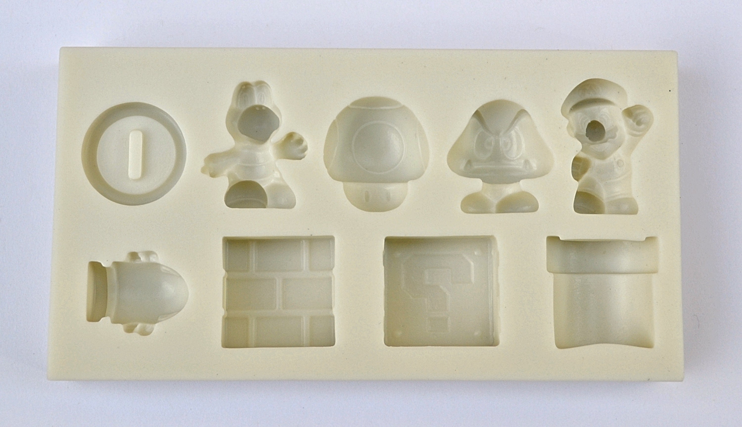 Super Mushroom Toad Inspired Straw Topper Silicone Mold for Epoxy Resin Art