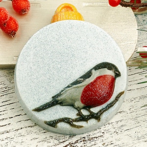 CHRISTMAS ORNAMENT MOLD, Bird Soap Mold, Bath Bomb Mold, Chocolate Mold, Unique Winter Mold, Holiday Mold, Cake Decoration, Fondant Mold