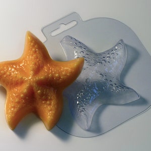 STARFISH MOLD, Soap Mold, Bath Bomb Mold, Sea Shell Mold, Chocolate Mold, Under the Sea Creatures Mold, Ocean, Beach Mold, Nautical Mold