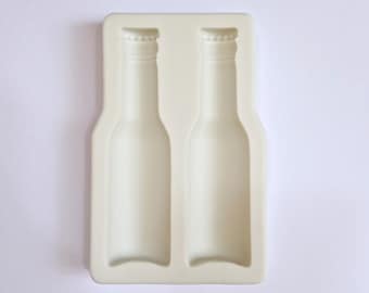 ÖLFLASKFORM, Chokladform, Fars dag-tårtdekoration, Fondantform för alkoholhaltig dryck, Tårtdekor för ölälskare, Lerform, Form