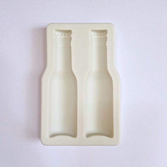 BEER BOTTLE MOLD, Chocolate Mold, Fathers Day Cake Decoration, Alcoholic Beverage Fondant Mold, Beer Lover Cake Decor, Clay Mold, Shapem