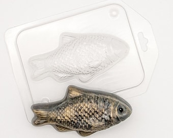 FISH MOLD, Chocolate Mold, Soap Mold, Cake Decoration Tools, Fathers Day Mold, Fisherman Theme Mold, Fishing Mold, Realistic Fish Mold