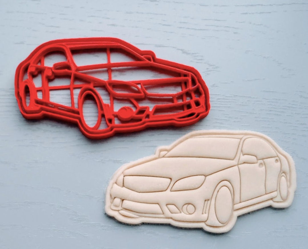 CAR COOKIE CUTTER, Luxury Car Fondant Cutter, Auto Mold, Boys Cake ...