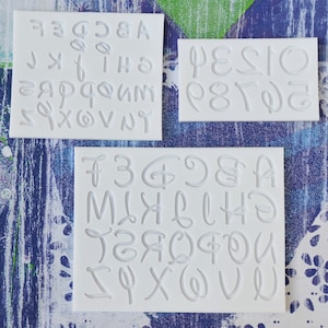 ALPHABET MOLD SET (Uppercase Letters, Lowercase & Numbers) Silicone Fondant Mold, Chocolate Mold, Cake Decoration, Resin Mold, Jewelry Mold