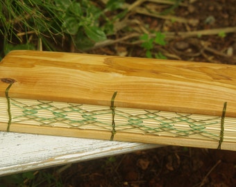 Personalized Wood Notebook, Tall Skinny Journal