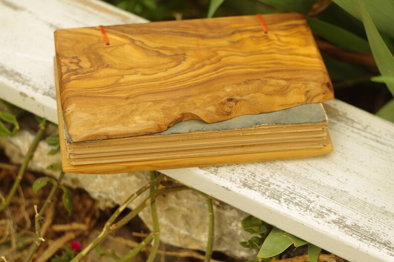 Personalized Small Wood journal, Mini Sketchbook, Pocket Diary image 8