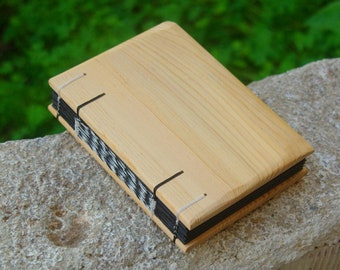 Diario personalizzato con pagina nera, quaderno in legno con carta nera