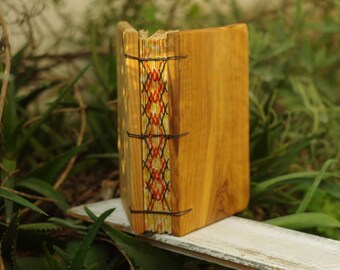 Wooden Recipe Book, Olive & Cedar Wood Covers, Family Journal