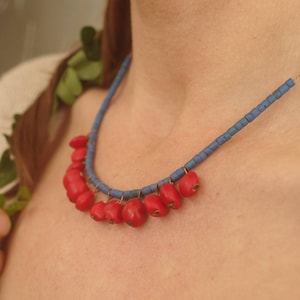 Lucky Seed Necklace, Protection Seed Necklace, Red Earthy Necklace, Real Seed Necklace, Red Seed Primitive Necklace, Nature Lover Necklace