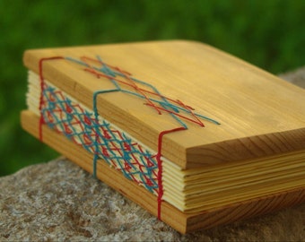 Wood Journal, Handbound Book, Unique Writer Gift, Gift For Poet