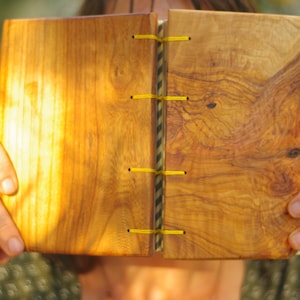 Wood Cover Journal, Rustic Wood Notebook, Natural Journal, Vegan Notebook, Journal for Him, Wood lover Gift,