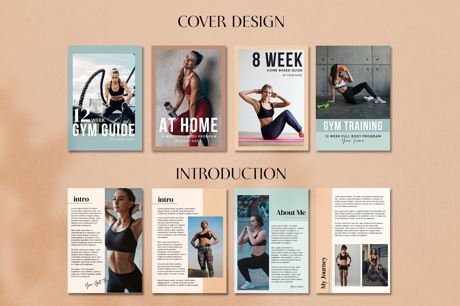 Fitness Ebook Template. Fitness Planner Ebook Template Canva Etsy