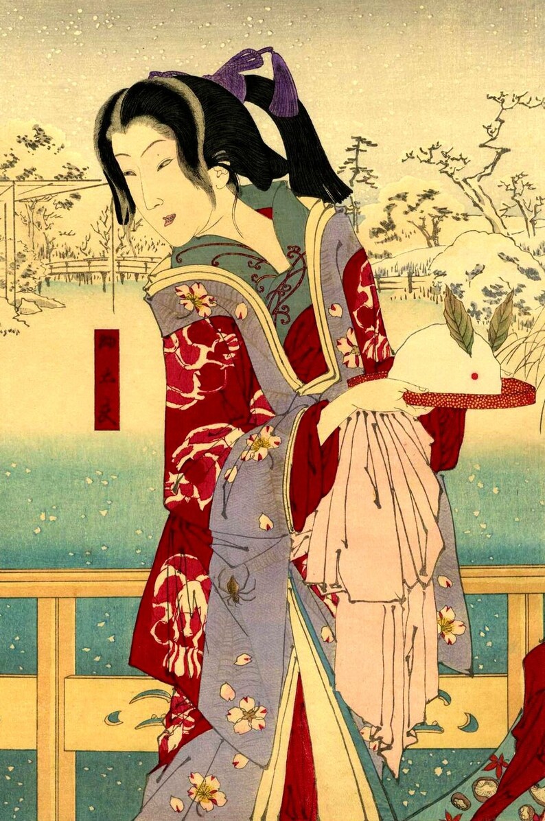 Japanese Art Print Traditional Woodcut Reprint31 Etsy