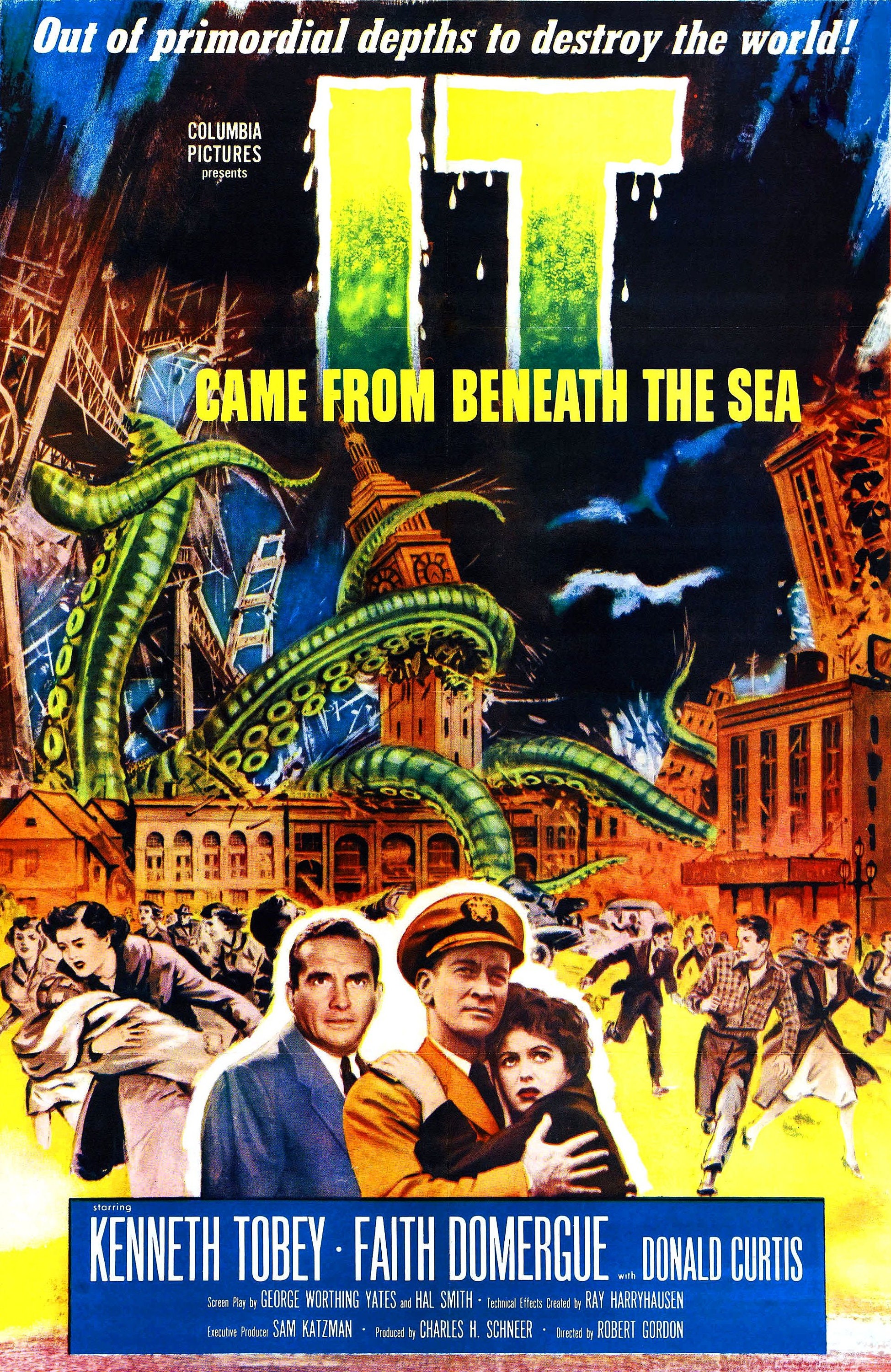 It Came From Beneath the Sea 1955 Science Fiction movie Etsy