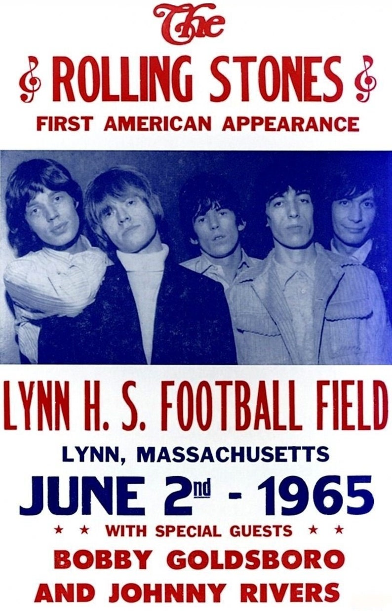 The Rolling Stones First U.S. Show 6265 Concert Poster 337 Etsy