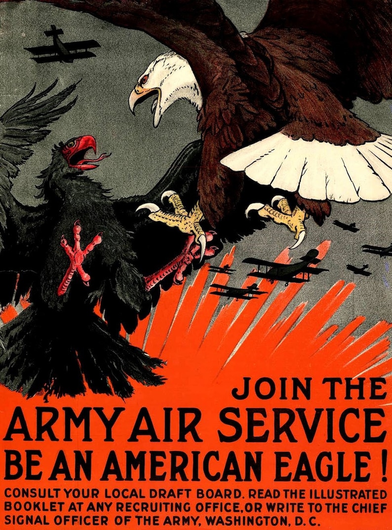 Vintage Propaganda poster print Join the Army America 2816 | Etsy