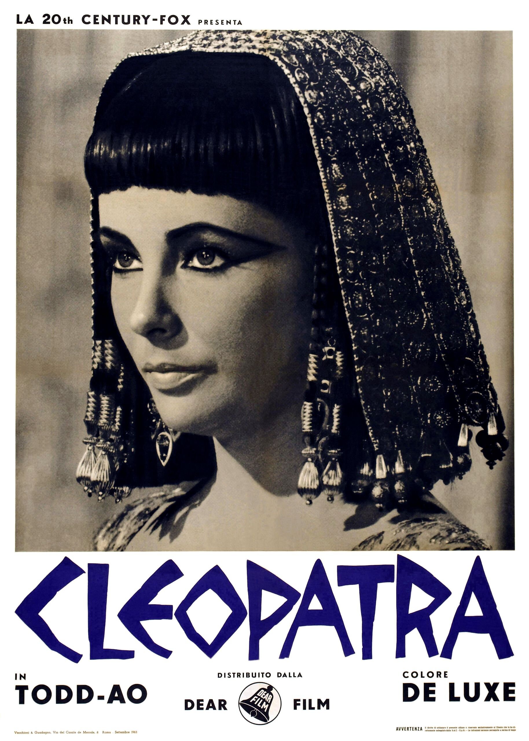 Cleopatra Elizabeth Taylor 1963 Vintage Movie Poster Etsy 日本
