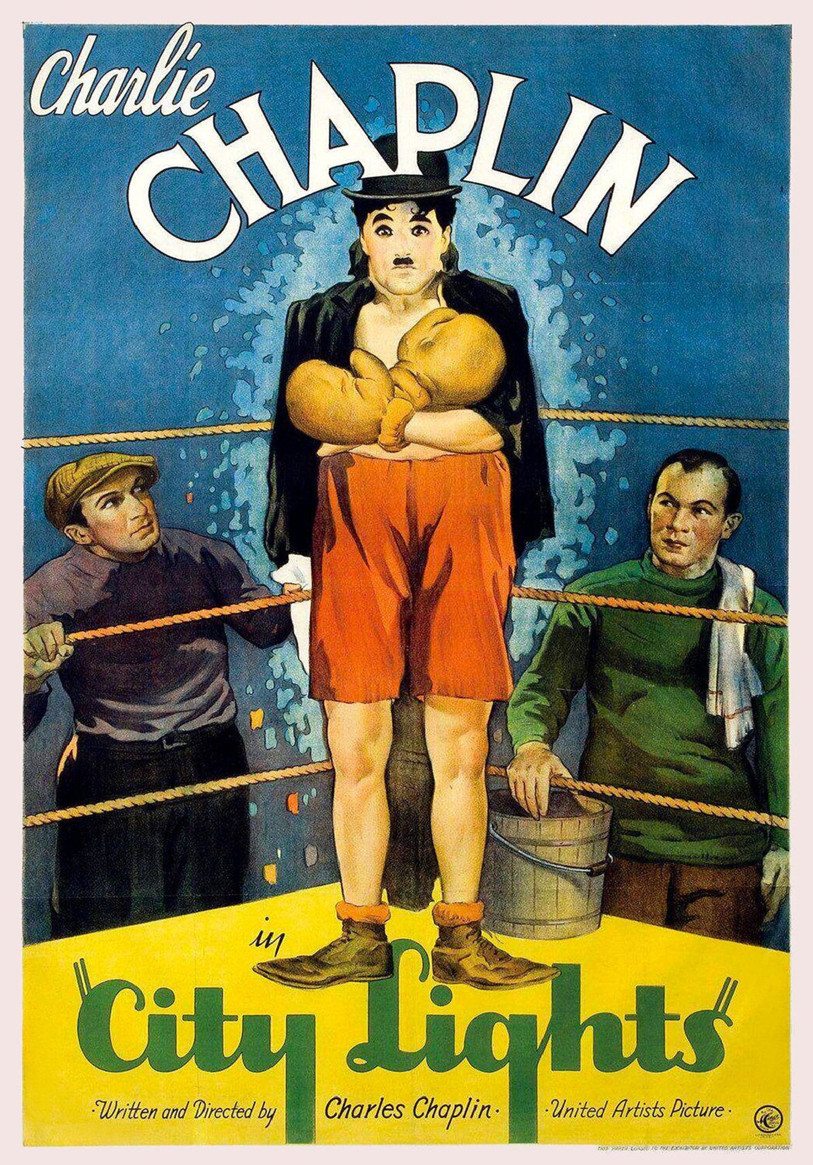 City Lights charlie Chaplin 1931 vintage Movie Poster 751 | Etsy