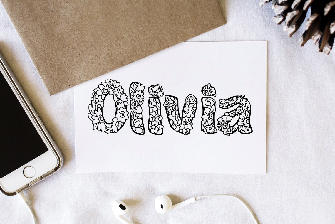 Personalized Name Coloring Page / Printable Custom Name Coloring Sheet ...