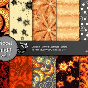 Digital paper night sky