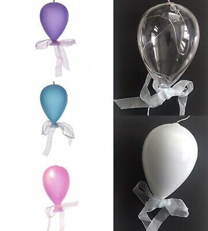 3d Glass Balloon Led Hanging Light Decoration Nursery Gift Etsy