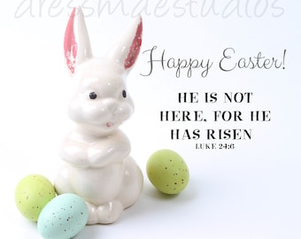 Easter | Bunny with Eggs | Art Decor| Wall Art | Printable Easter Card