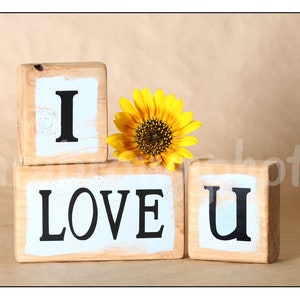 I love u I card I i love u print I 4 image download