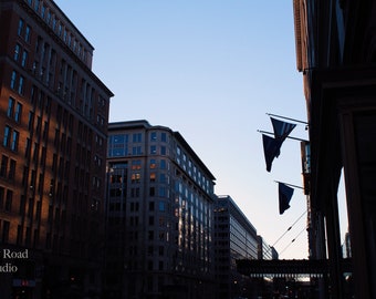 Washington D.C. at Dusk, D.C. Impresiones, Fotografía de viajes, Impresiones al atardecer, Arte descargable, Impresiones digitales, Decoración del hogar y la oficina
