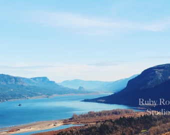 Columbia River Gorge, Impresión De Paisajes, Impresiones Descargables, Arte De La Naturaleza, Decoración Del Hogar, Descarga Digital, Decoración De Oficinas, Arte De Obra Desde Casa