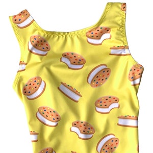 Body da ginnastica Ice Cream Sandwich per bambine, bambine, bambine, adolescenti, donne