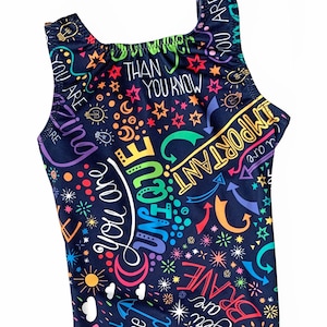 Gymnastics Leotard Girls Positive Affirmations Girls, Women, Toddler, Baby, Teens