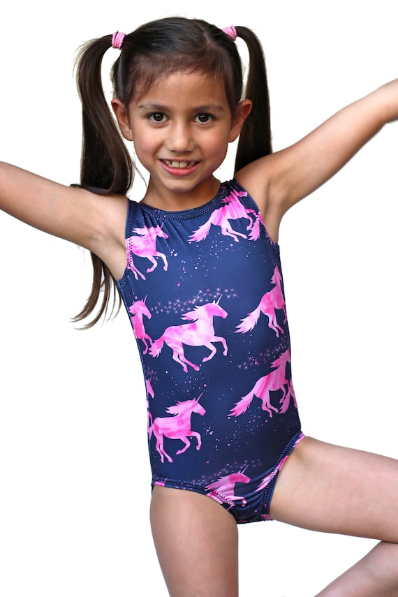 Girls Unicorn Gymnastics Leotard | Etsy