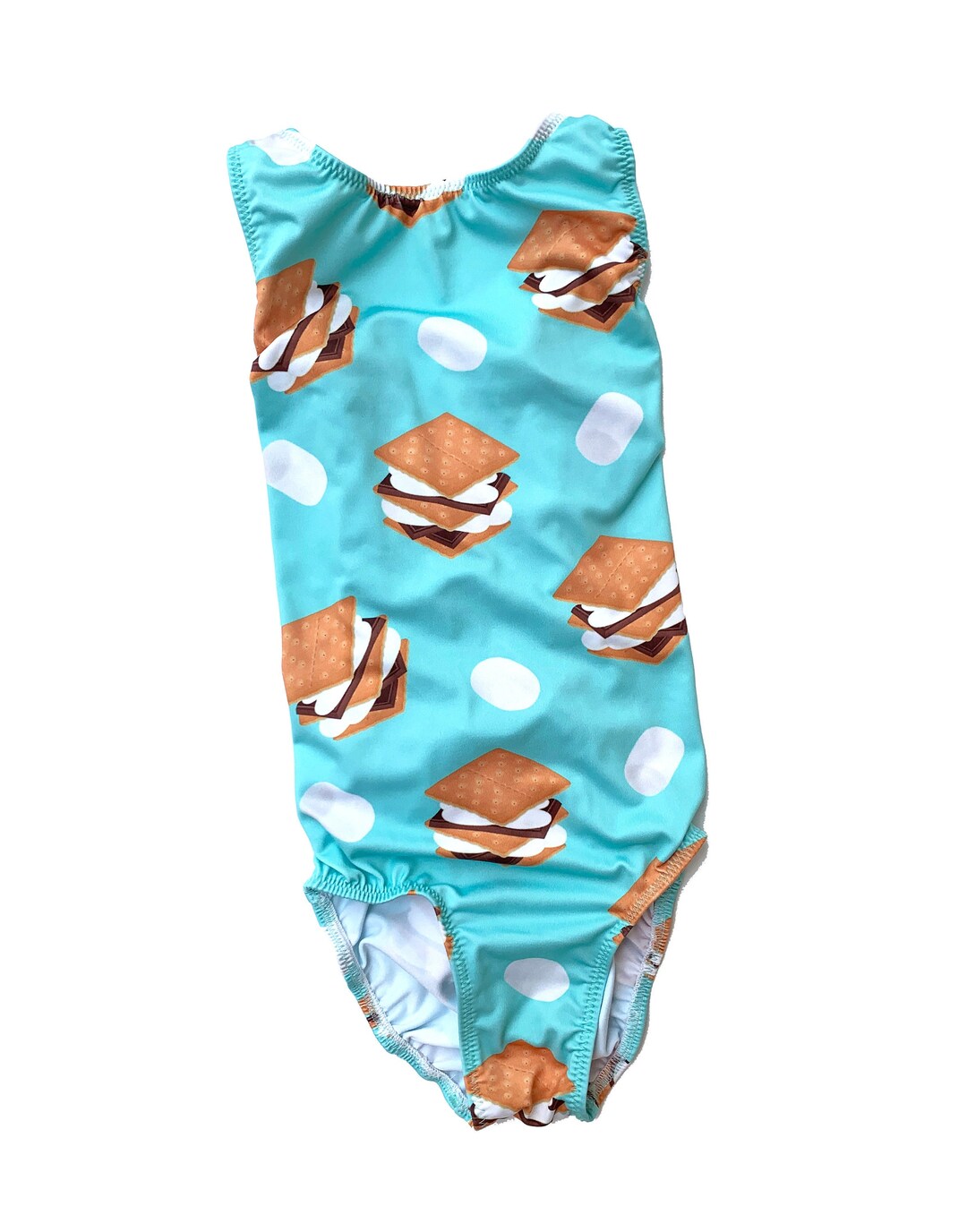 S'mores and Marshmallow Girls Gymnastics Leotard Etsy