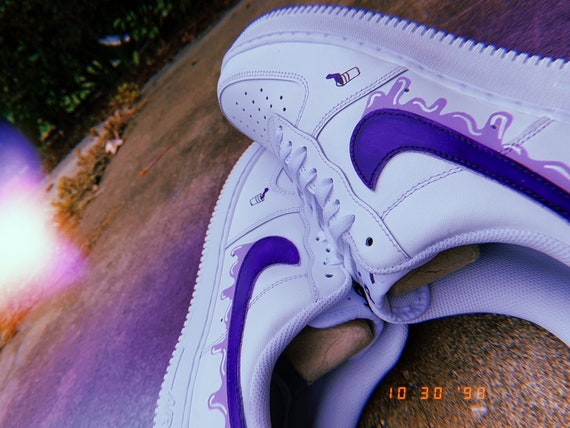 purple rain air force ones