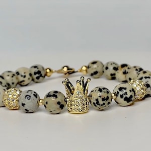 Dalmatian Crown Bracelet