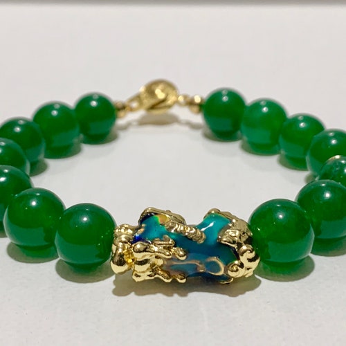 Jade Feng Shui Bracelet Etsy