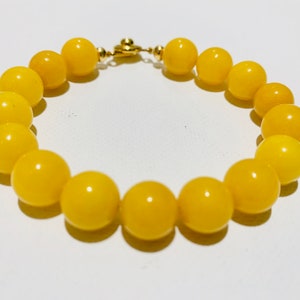 Gelbes Jade Armband