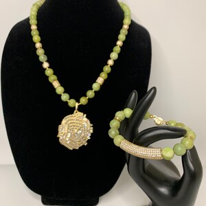 Peridot Necklace Set