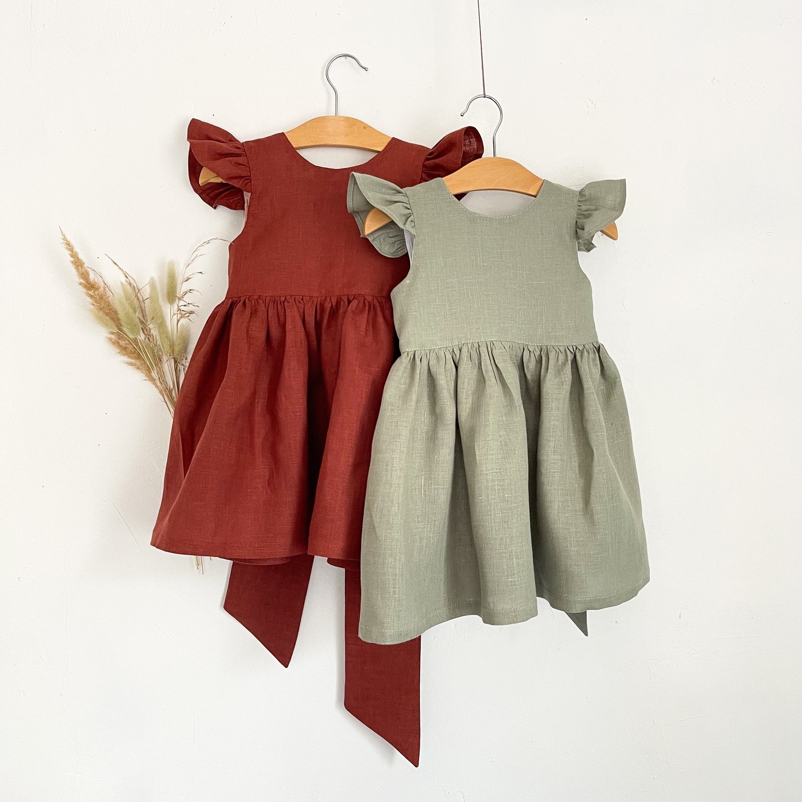 Boho Floral Dress Sage