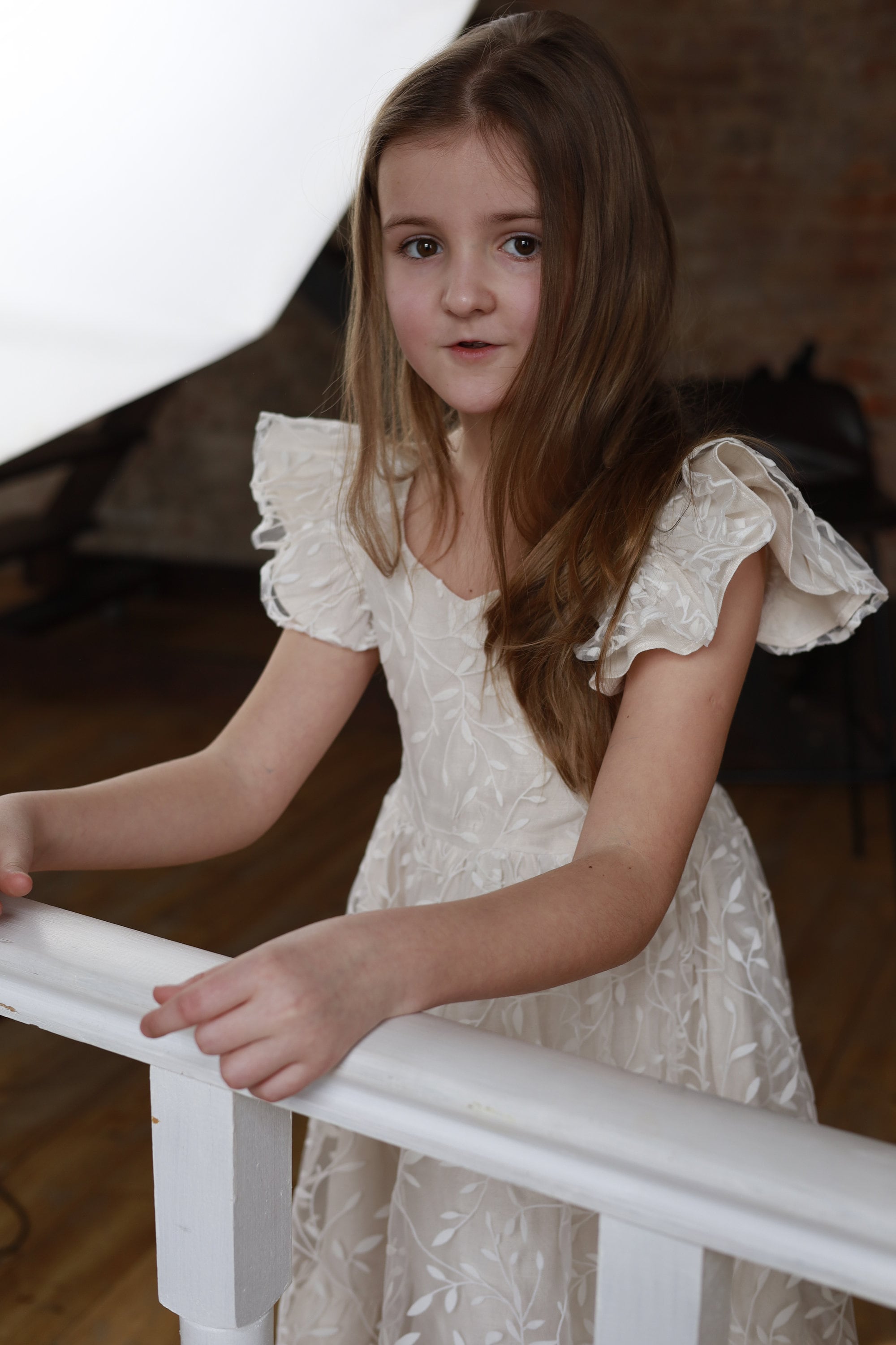 ivory childrens bridesmaid dresses Ivory satin formal Fancy dress for special occasion bridesmaid party wedding pageant first communion photoshoot Christmas