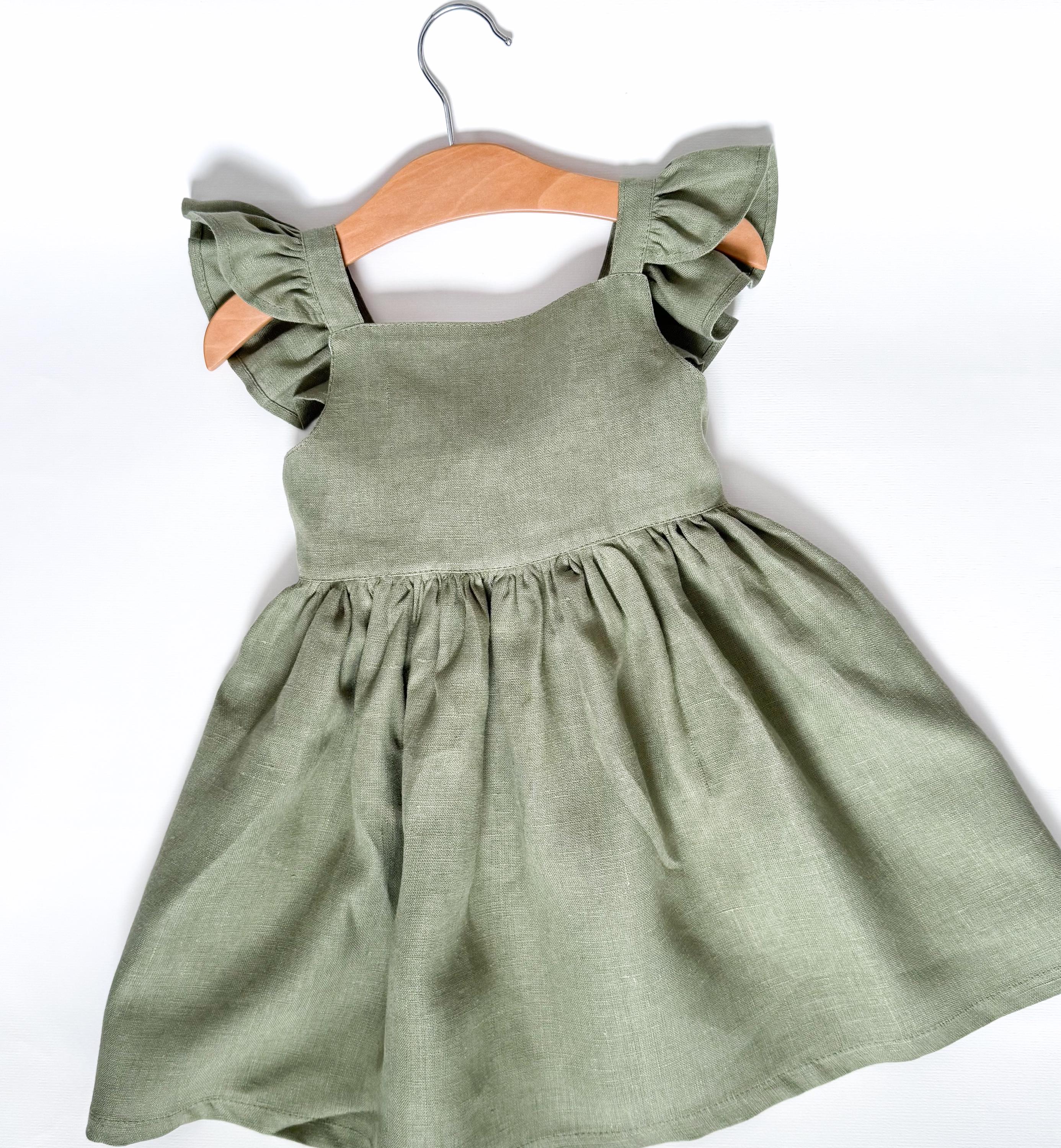 boden green polka dot dress Olive Infant Jersey dress