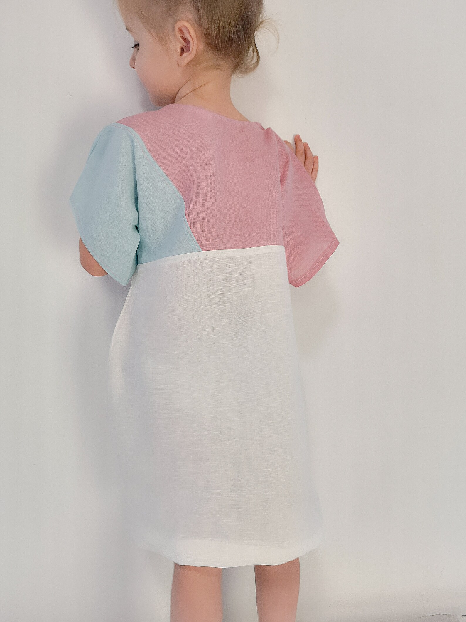 White linen baby dresses Princess Dress 4 years Toddler Etsy