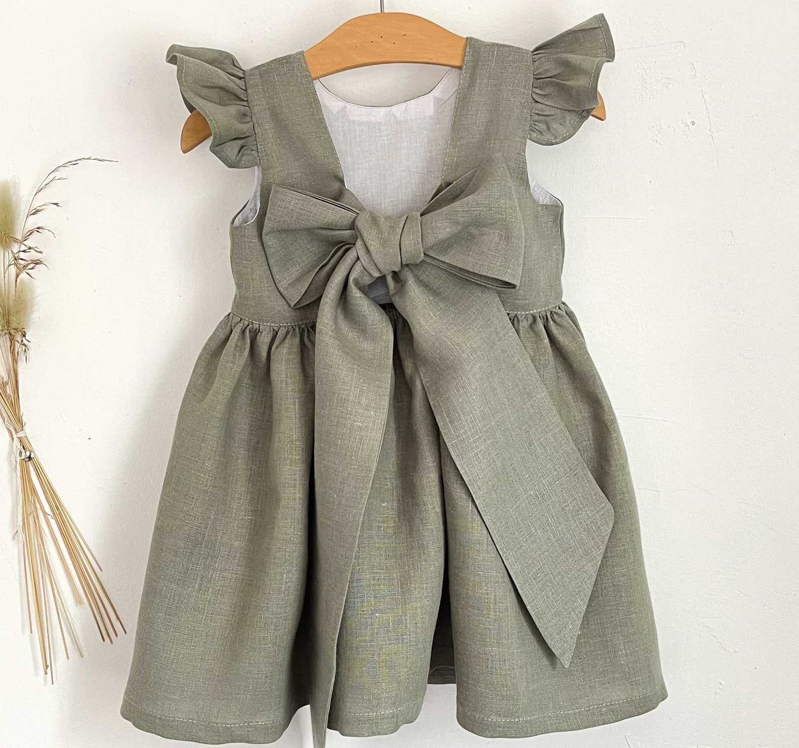 Boho Floral Dress Sage main image 1