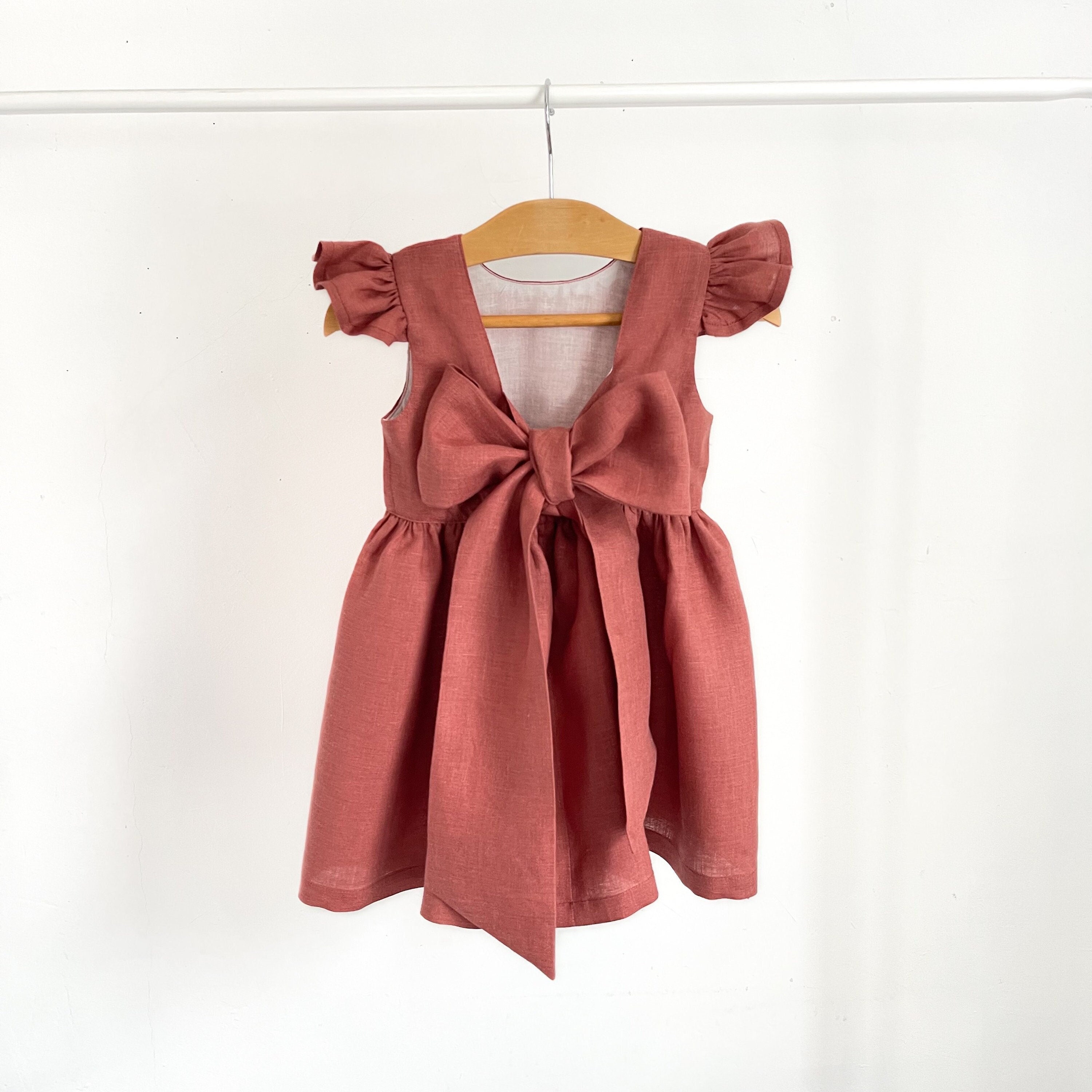Copper flower girl dresses cheap