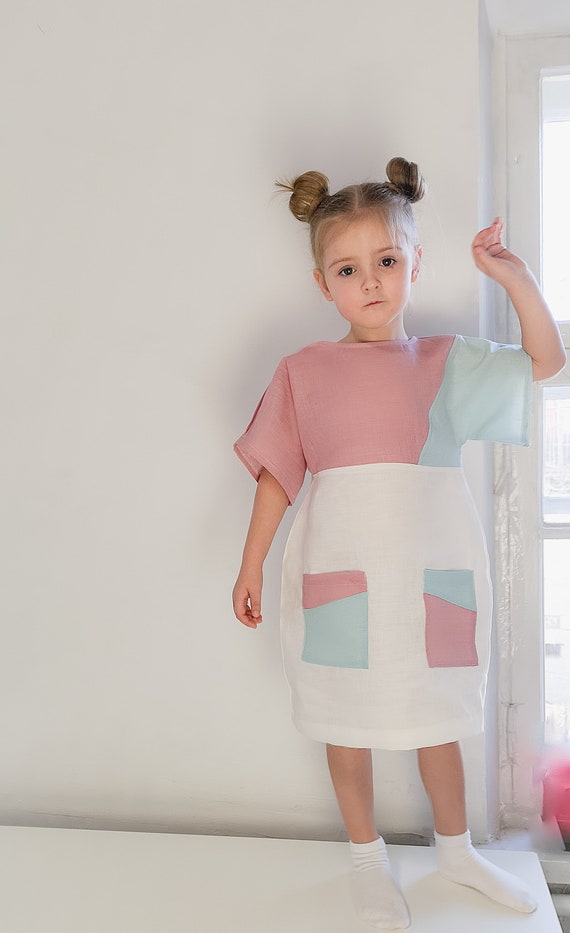 White linen baby dresses Princess Dress 4 years Toddler Etsy