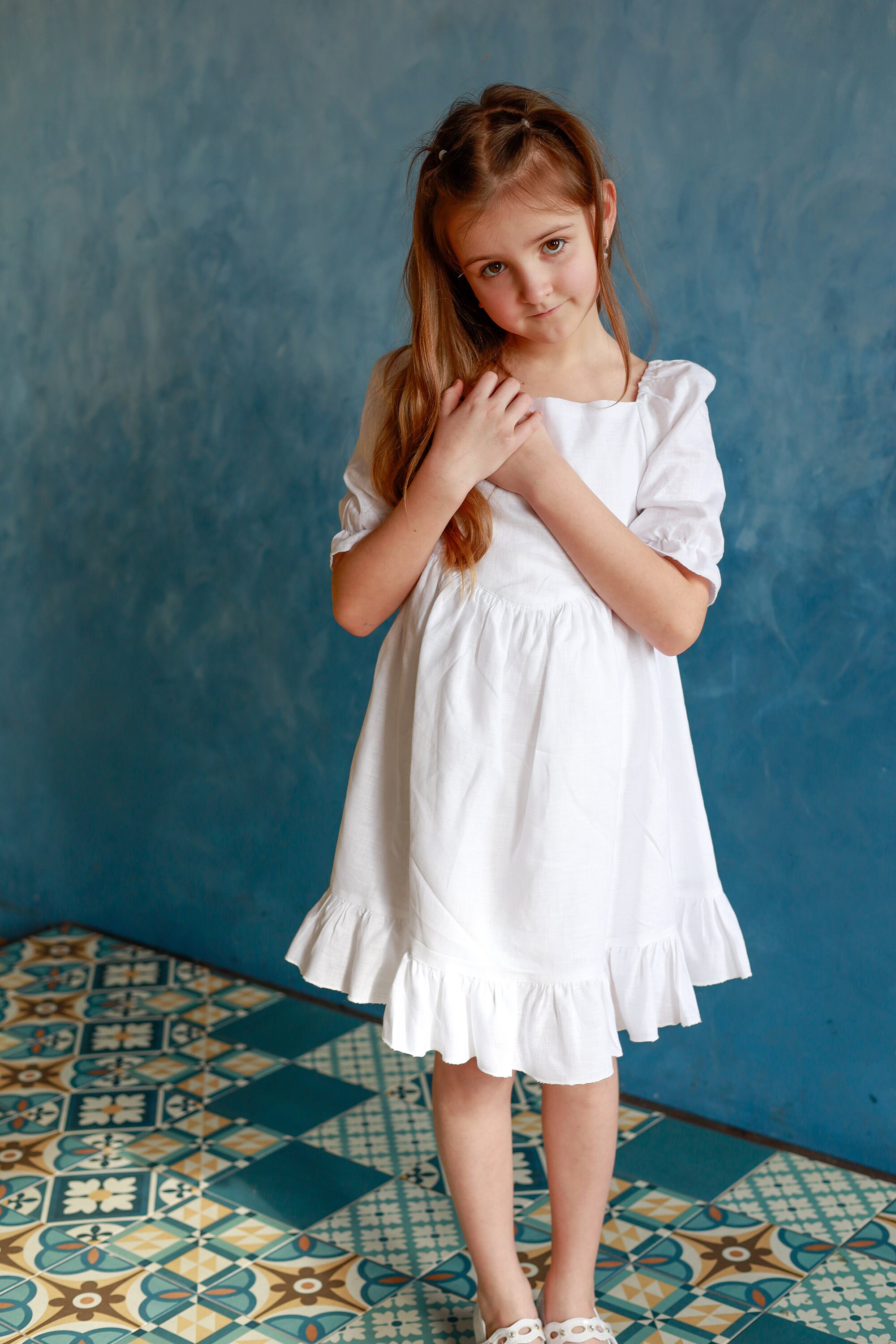real linen dresses Clarisa