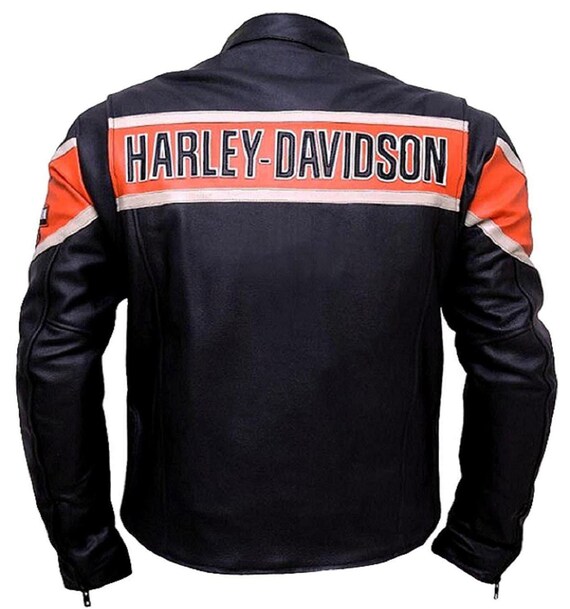 Harley Davidson Biker Leather Jacket Victoria Lane Style Motorcycle Top Special
