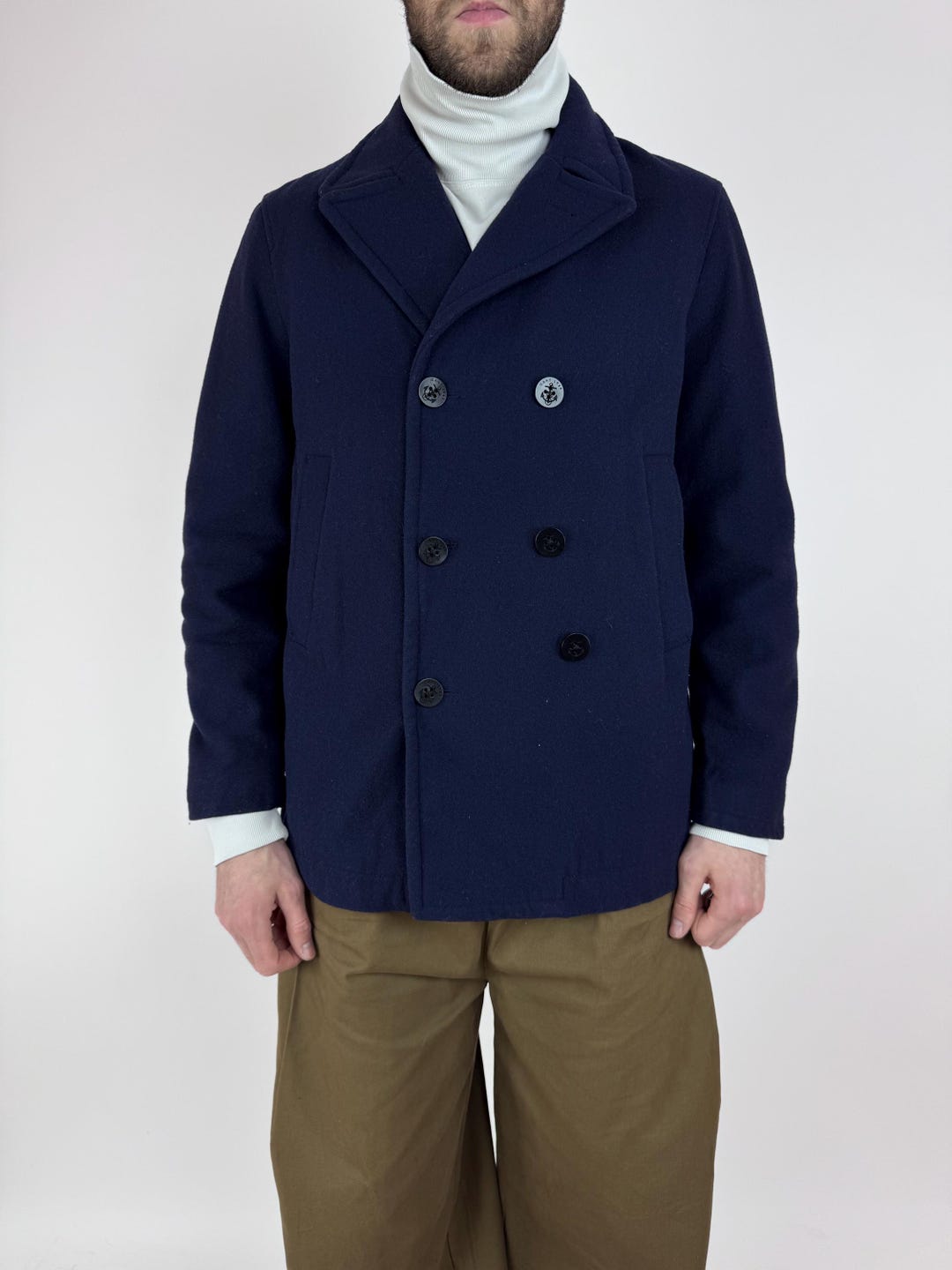 Jacket Gant Summer Peacoat GANT Wool Coat Double-breasted Sailor