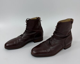 GBX Chunky Oxford Billard Shoes Mens 9 Brown Leather Lace  display picture 3